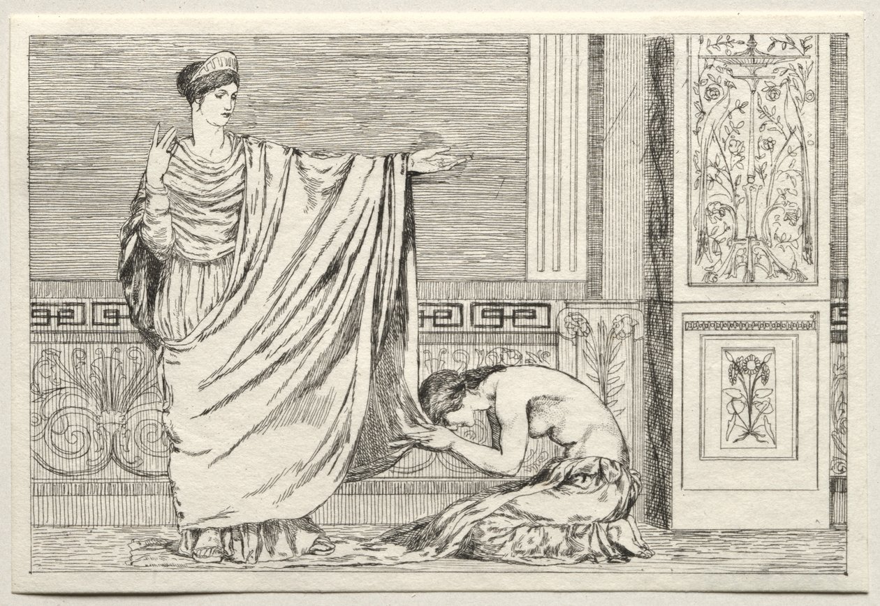 Cupid and Psyche: Psyche and Juno de Max Klinger