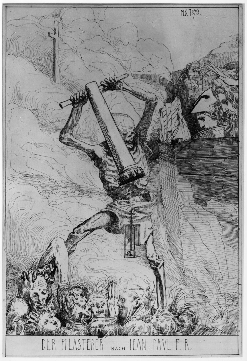 La muerte como adoquinador según Jean Paul F.R. de Max Klinger