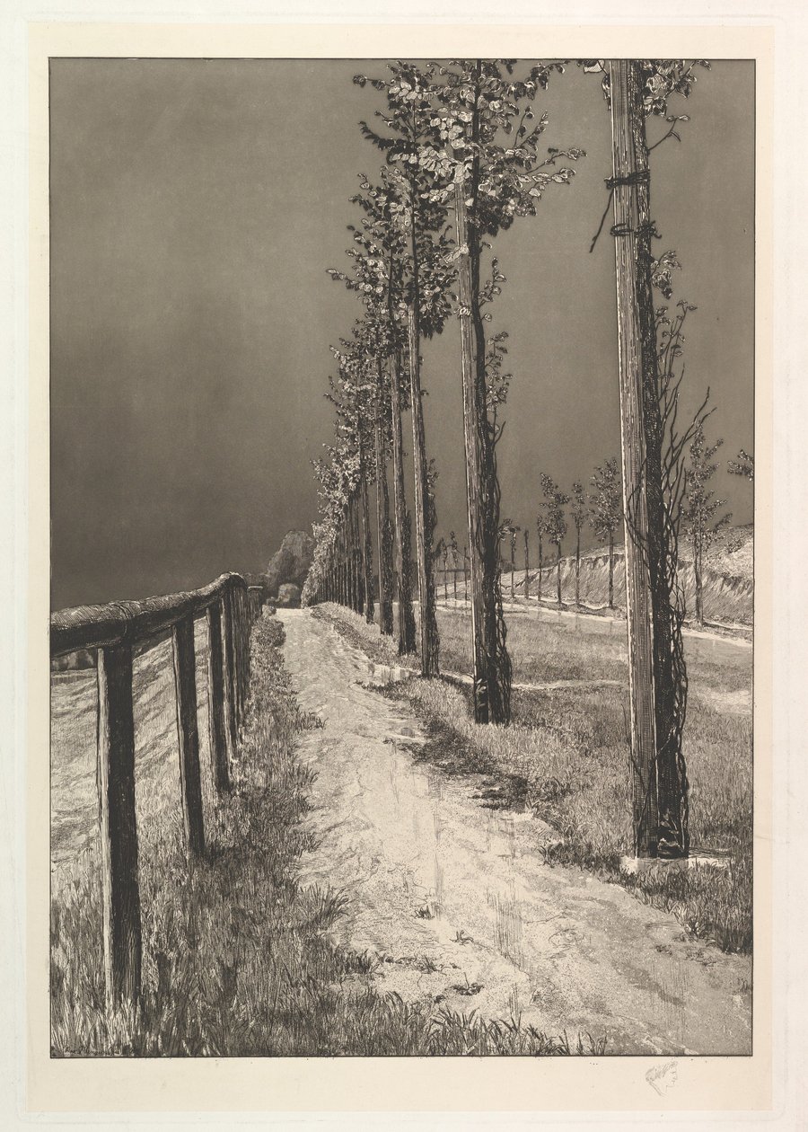 «La carretera», de la serie «Cuatro paisajes» de Max Klinger
