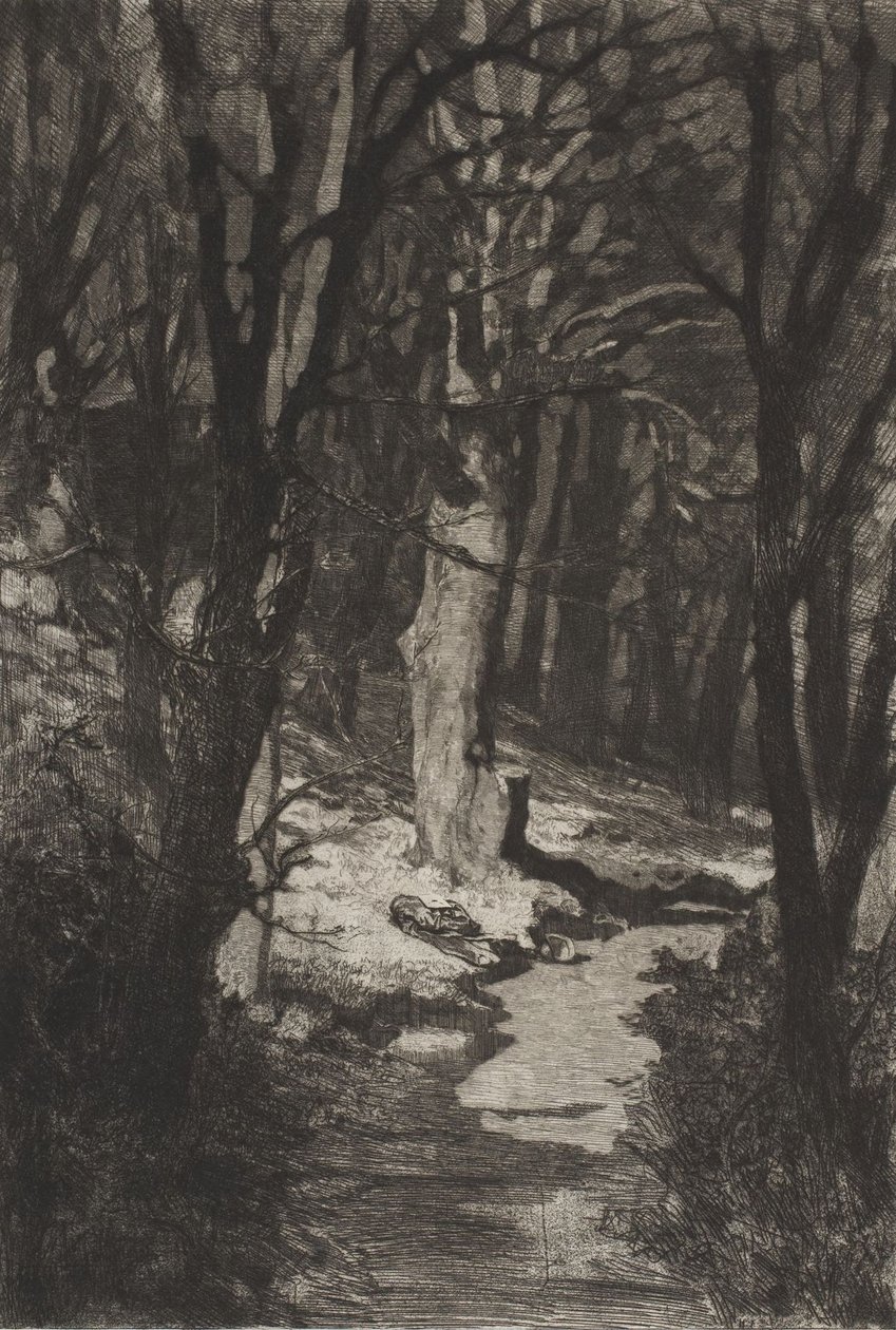 «En el bosque» (In the forest), de Dramen Opus IX (Dramas) de Max Klinger