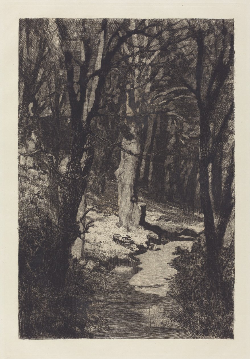 En el bosque, 1883 de Max Klinger