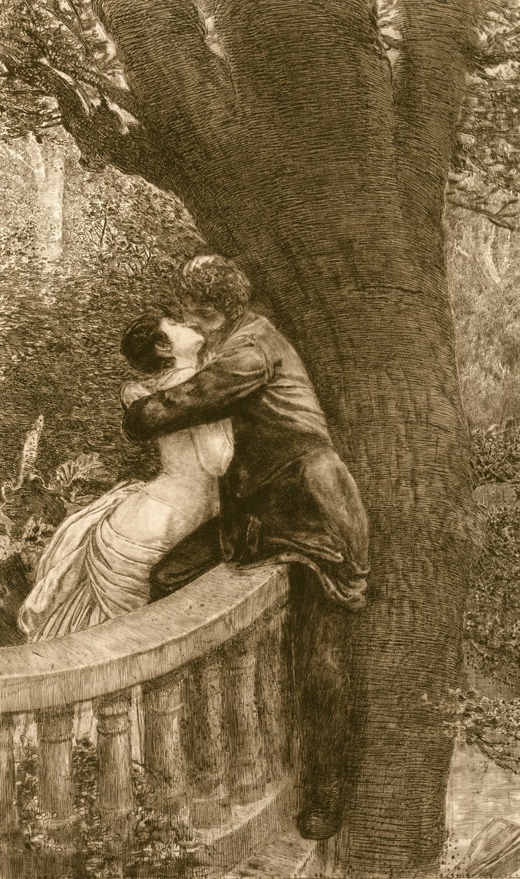 El Beso, de la serie Un Amor, Opus X de Max Klinger