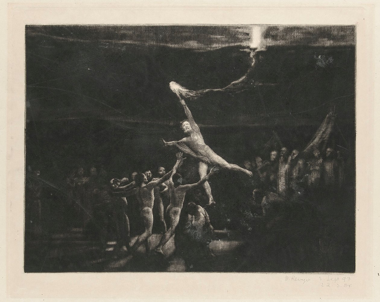 «El robo de la luz», p. 12, «Fantasía de Brahms», Op. XII de Max Klinger