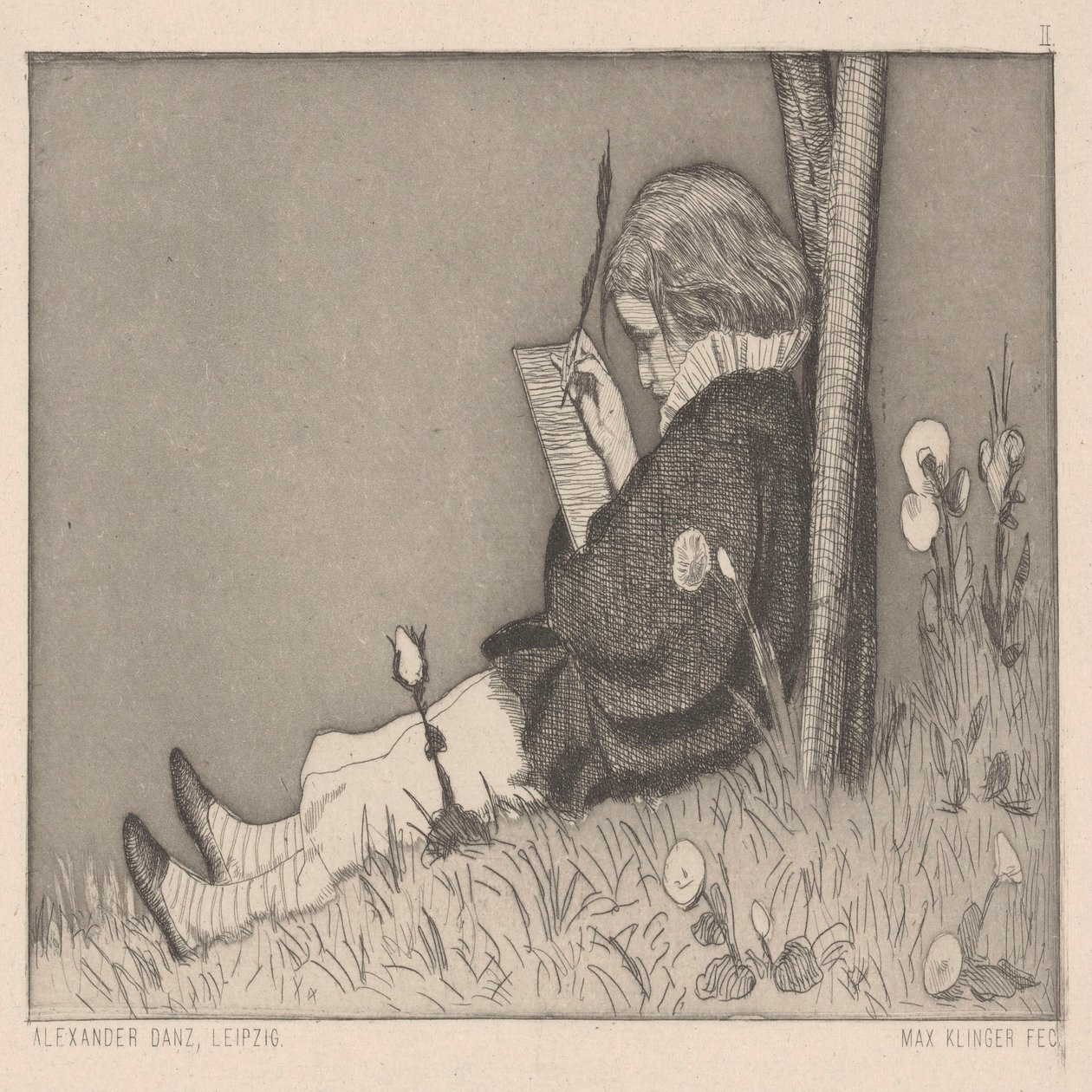 Dedicatoria pictórica. de Max Klinger