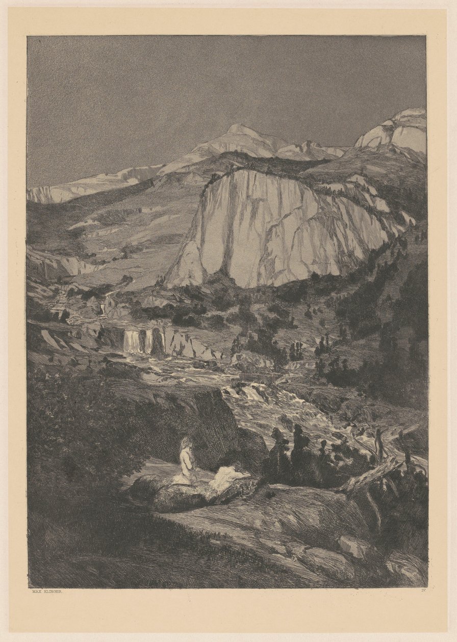 Noche a la luz de la luna de Max Klinger