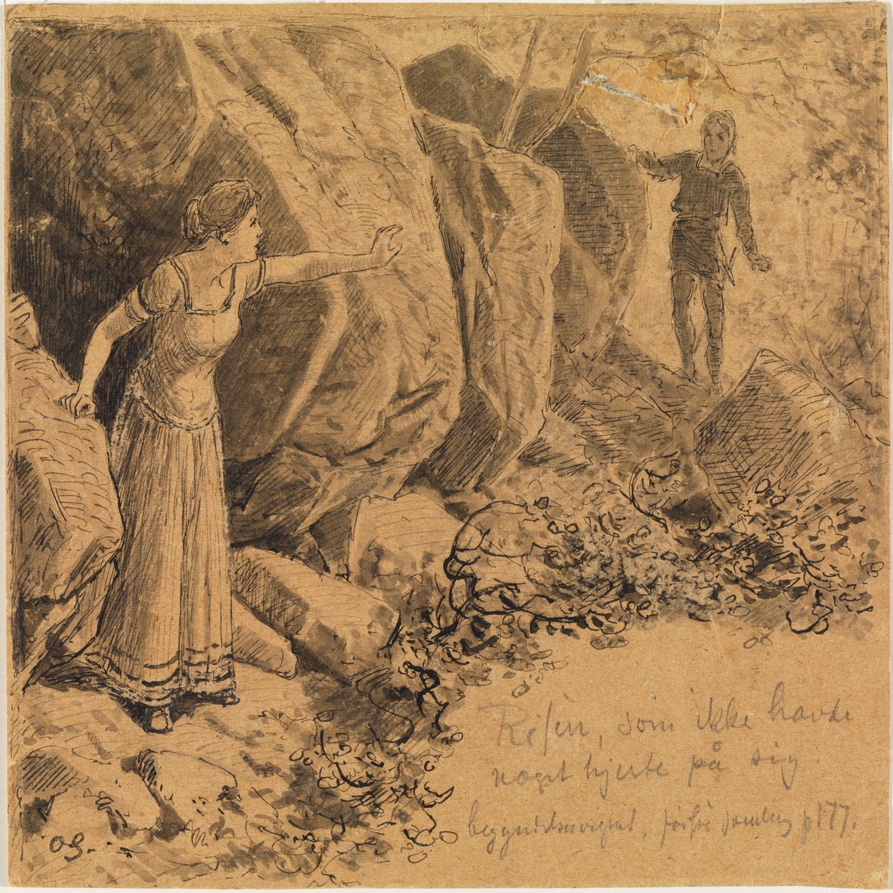 Narciso y Eco I. de Max Klinger