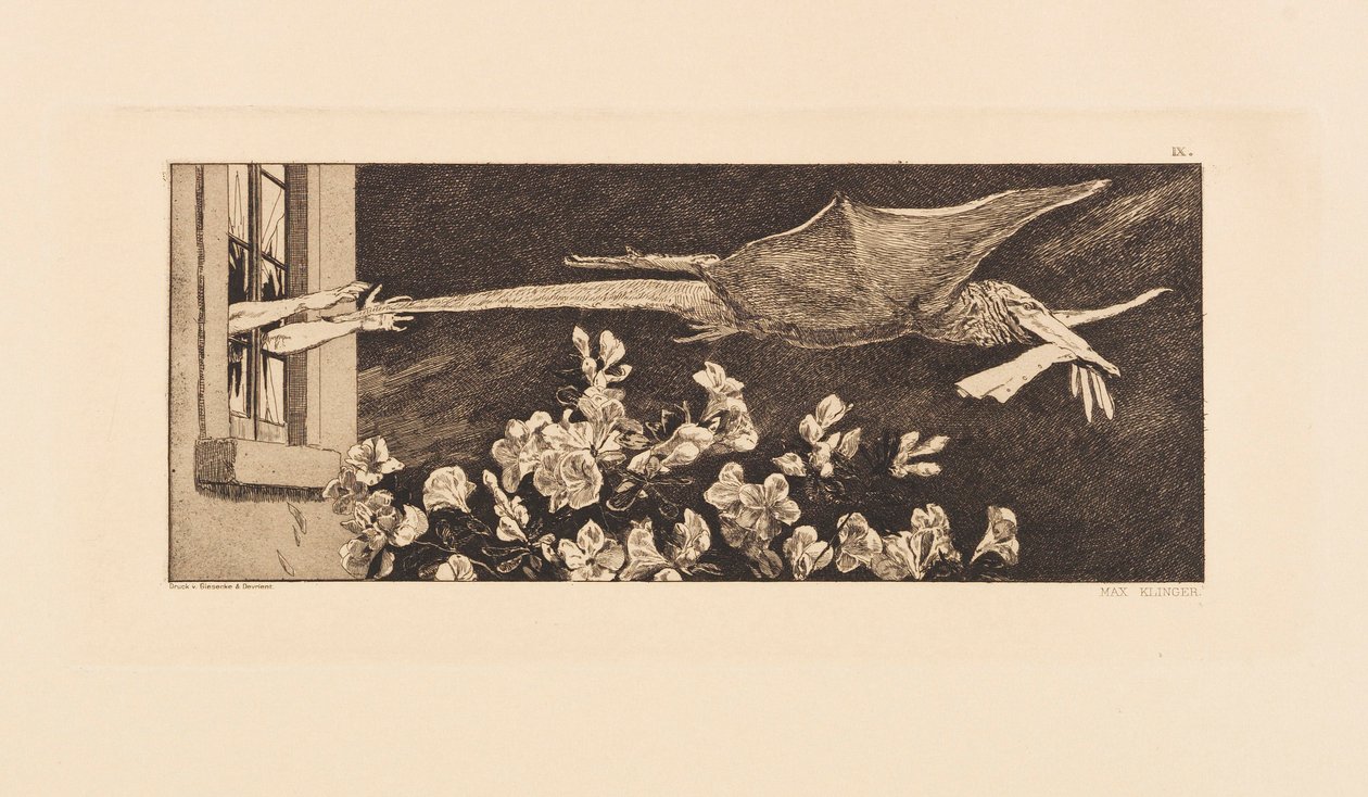 Opus VI, de Paráfrasis sobre el hallazgo de un guante, 1881 de Max Klinger