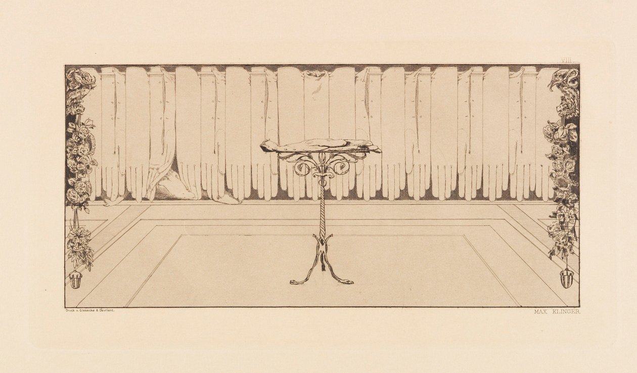 Opus VI, de Paráfrasis sobre el hallazgo de un guante, 1881 de Max Klinger