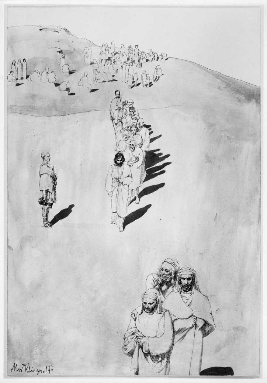 Regreso del Sermón de la Montaña de Max Klinger
