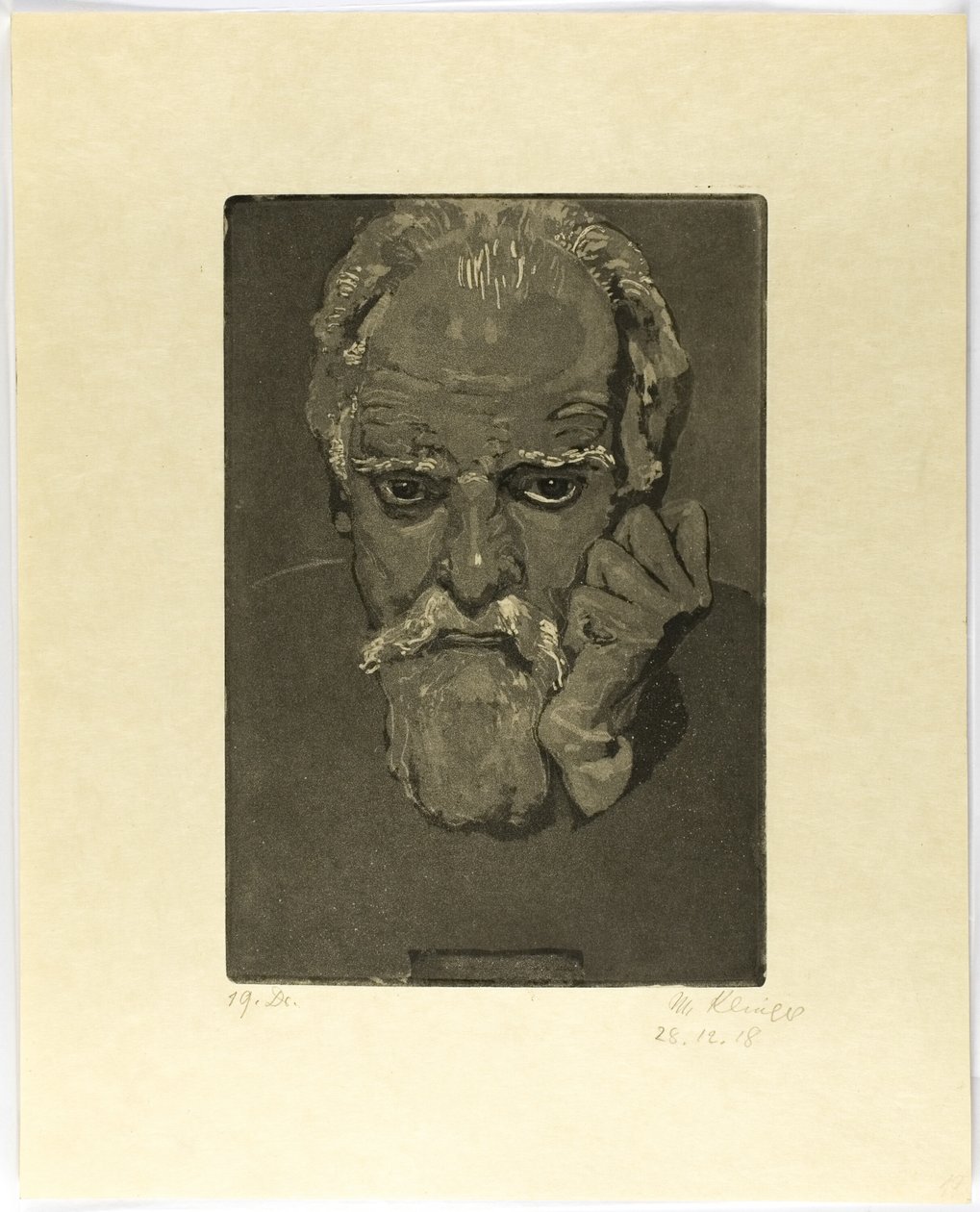 Autorretrato con el Puño en la Cara de Max Klinger