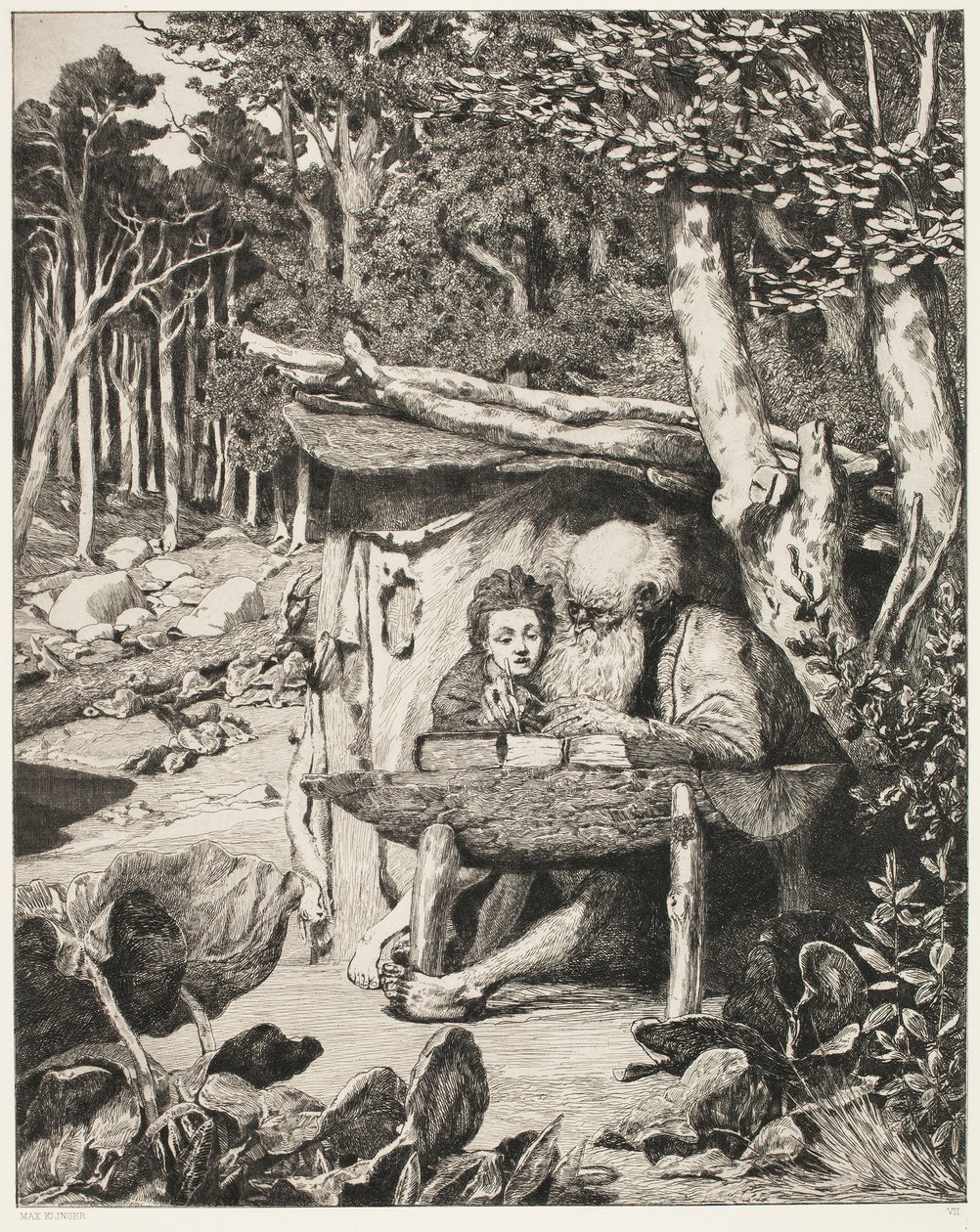 El escritorio de Simplicius de Max Klinger