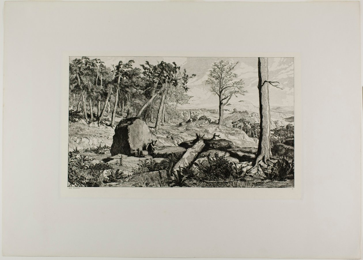 Simplicius en la soledad del bosque, placa diez de Intermezzos de Max Klinger