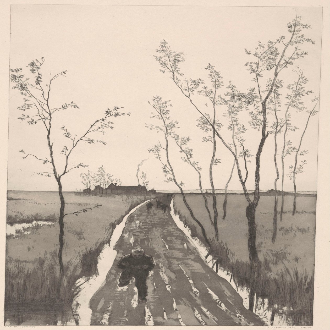 Persecución. de Max Klinger