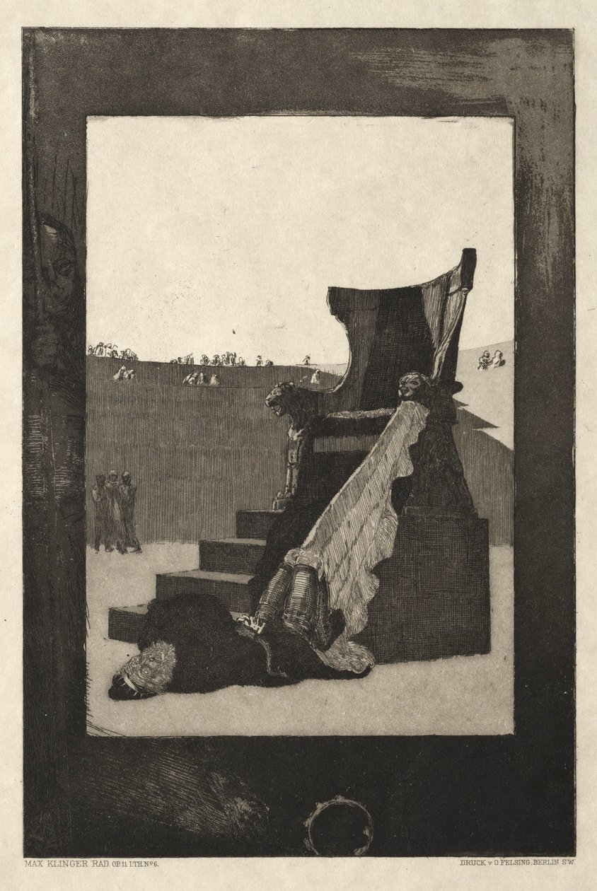 Vom Tode I, Opus II, 1889 No. 6 de Max Klinger