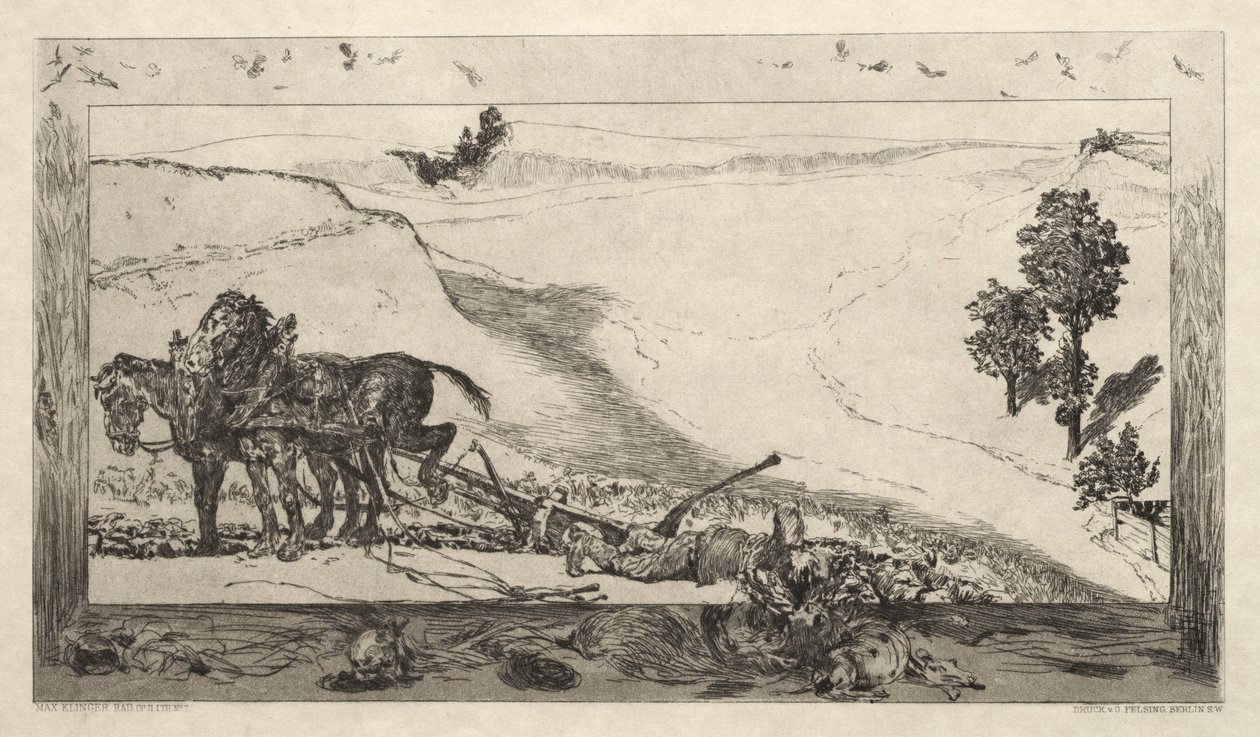 Vom Tode I, Opus II, 1889 No. 7 de Max Klinger