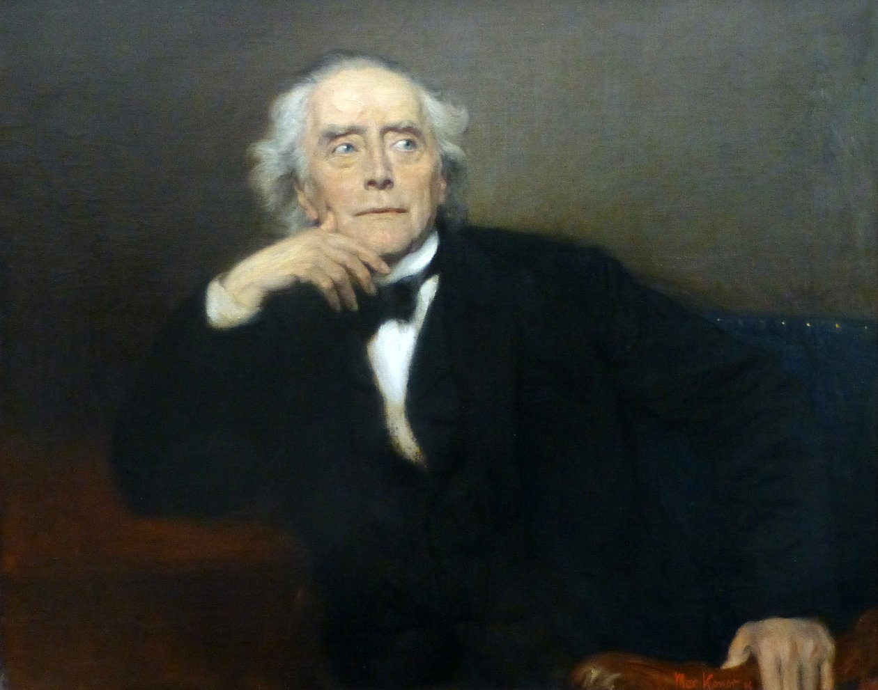 Alemán: Retrato del arqueólogo Ernst Curtius Retrato del arqueólogo Ernst Curtius por Max Koner de Max Koner