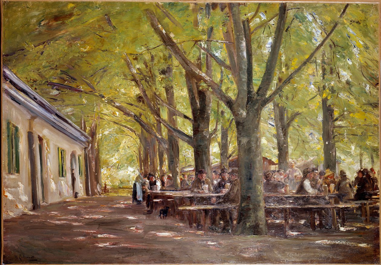 Una cervecería rural en Branneburg en Baviera en 1893 de Max Liebermann
