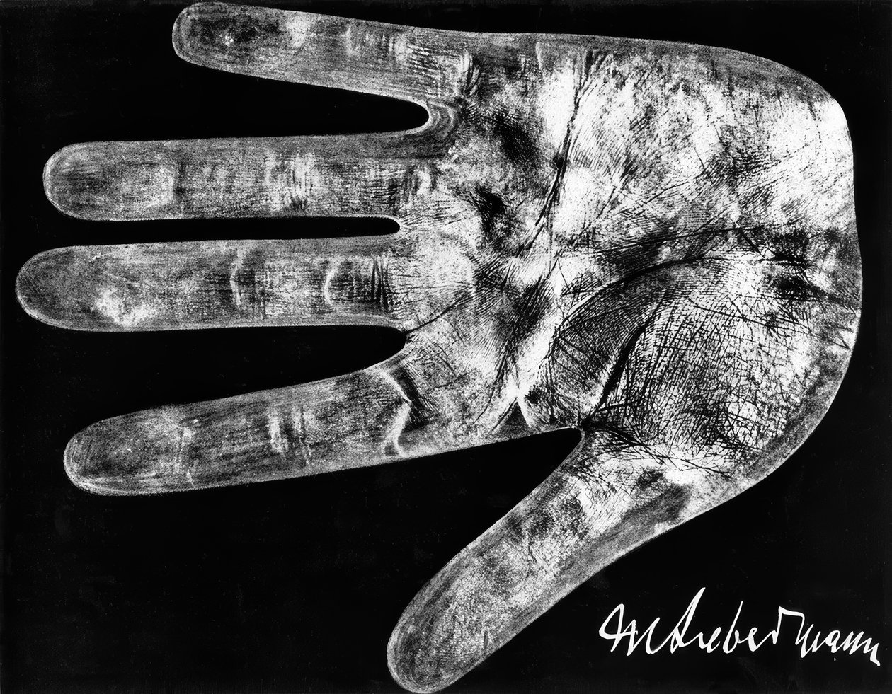 Impresión de la mano de Max Liebermann de Max Liebermann