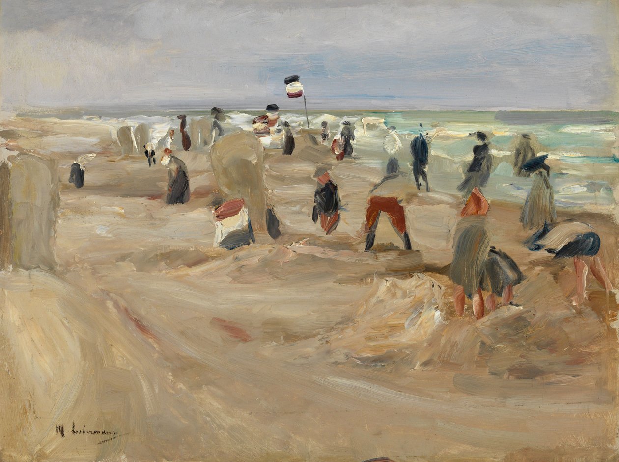 En la playa de Noordwijk de Max Liebermann