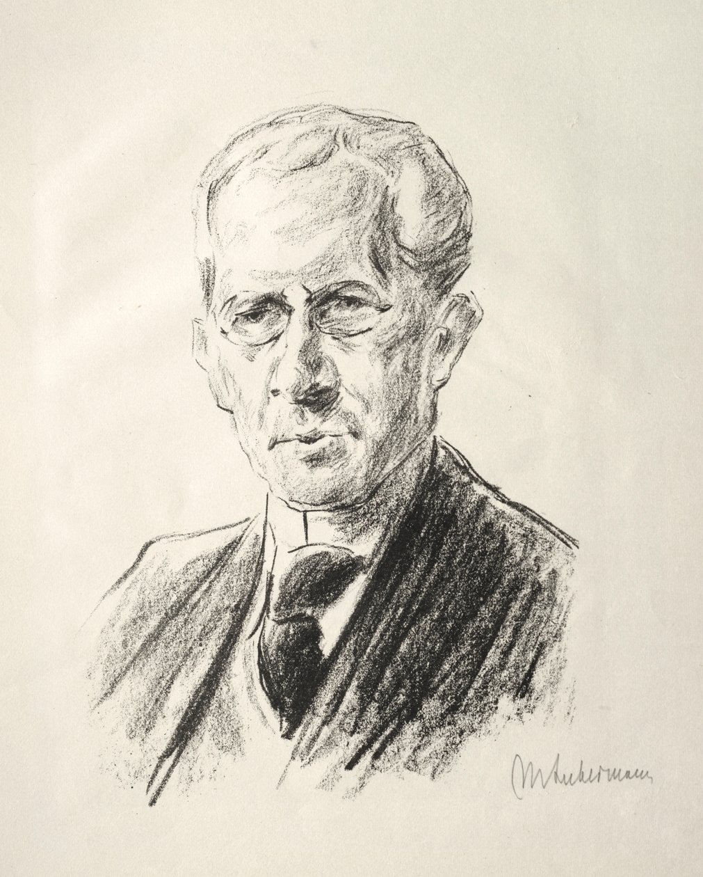 Arno Holz Mappe: Retrato de Arno Holz de Max Liebermann