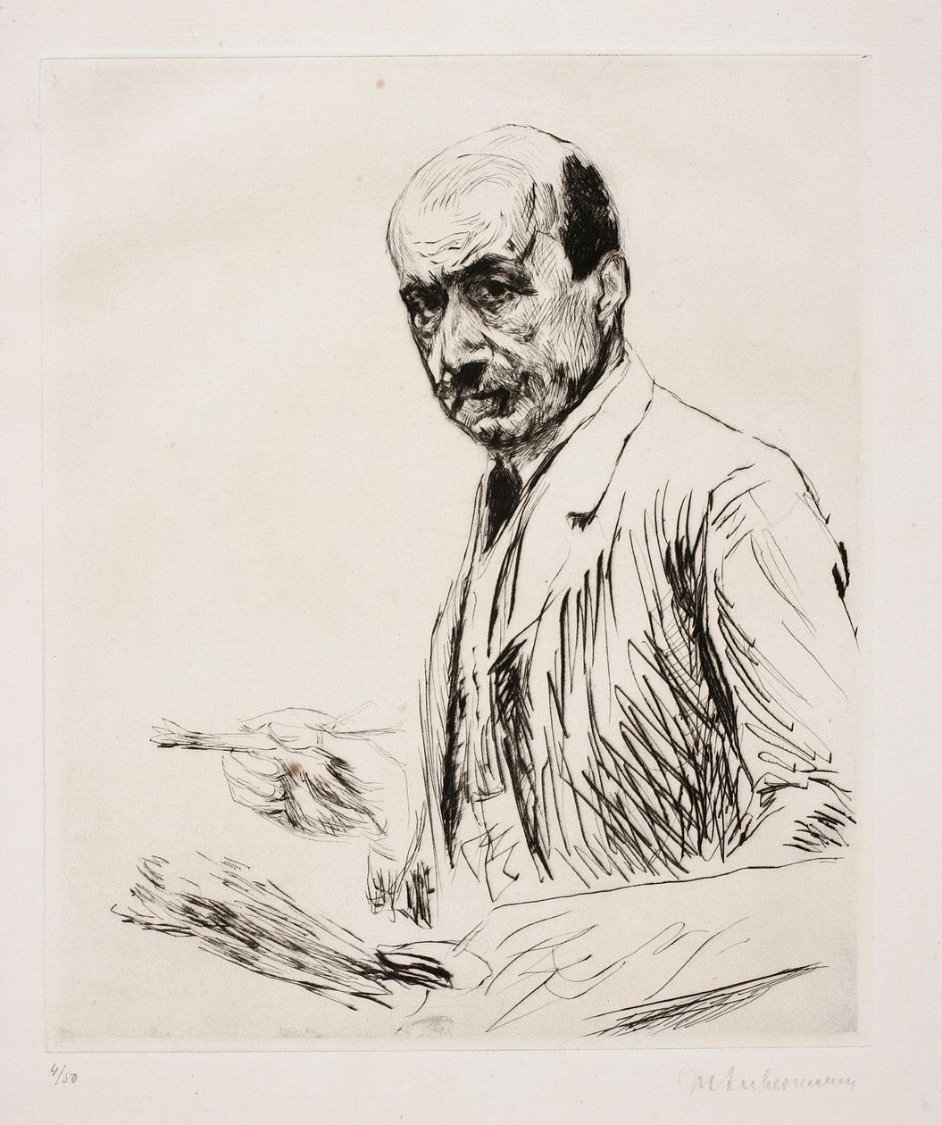 Autorretrato con paleta de Max Liebermann