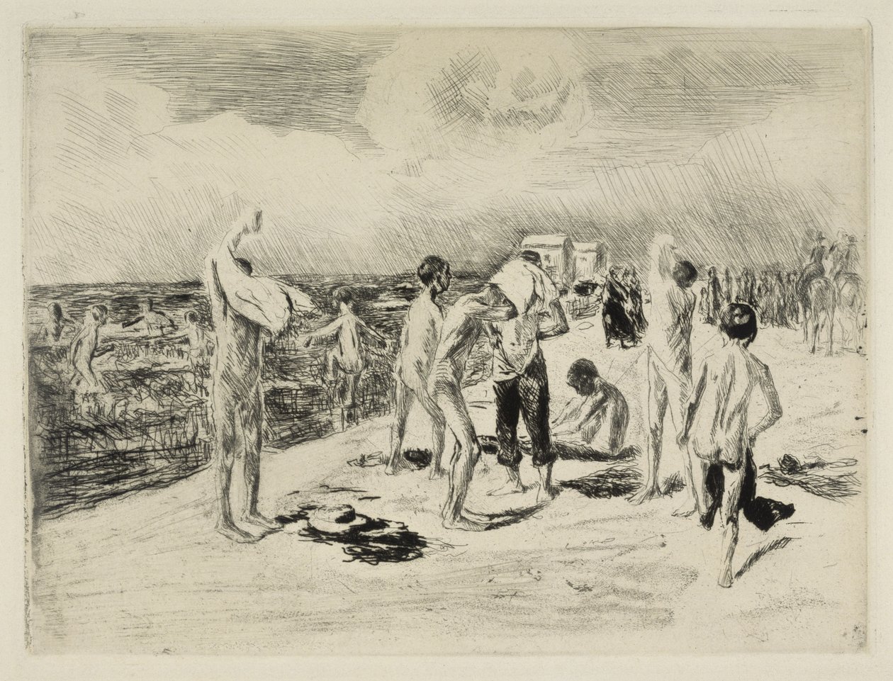 Niños bañándose de Max Liebermann