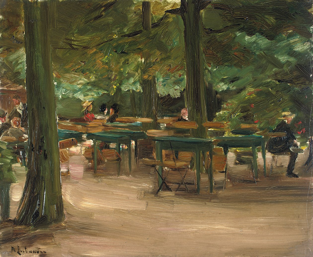 Jardín de cerveza, 1905 de Max Liebermann