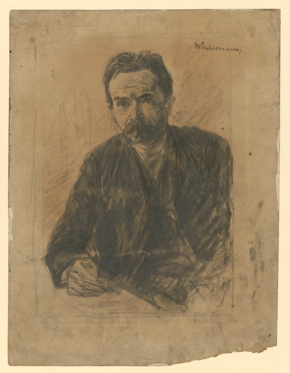 Retrato del poeta Eduard Grisebach de Max Liebermann