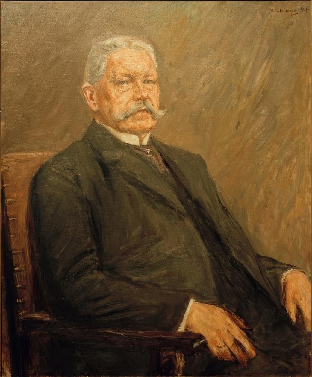 Retrato del presidente del Reich Paul von Hindenburg de Max Liebermann