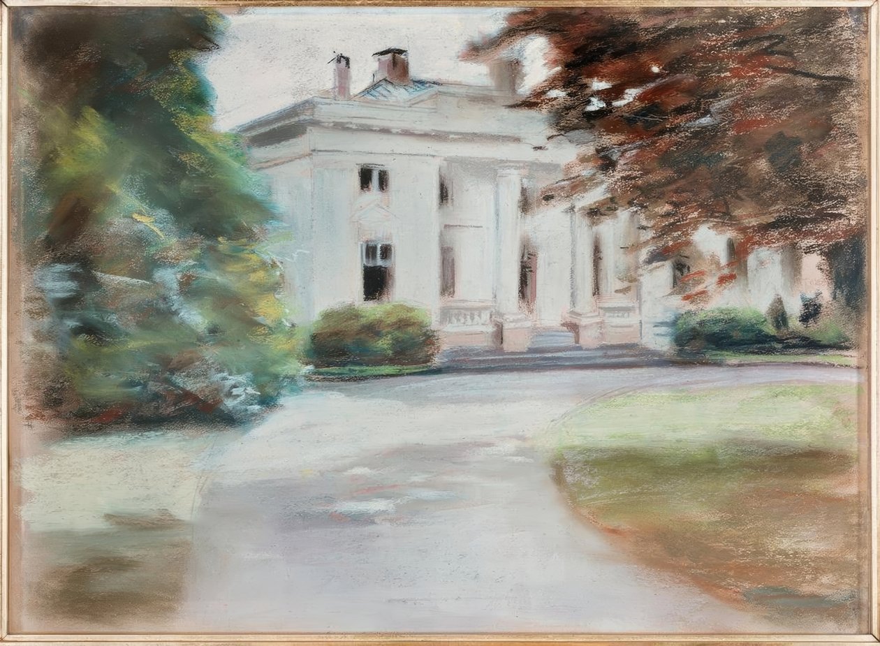 La casa de campo Godeffroy en el parque Hirsch de Nienstedten en el Elba de Max Liebermann