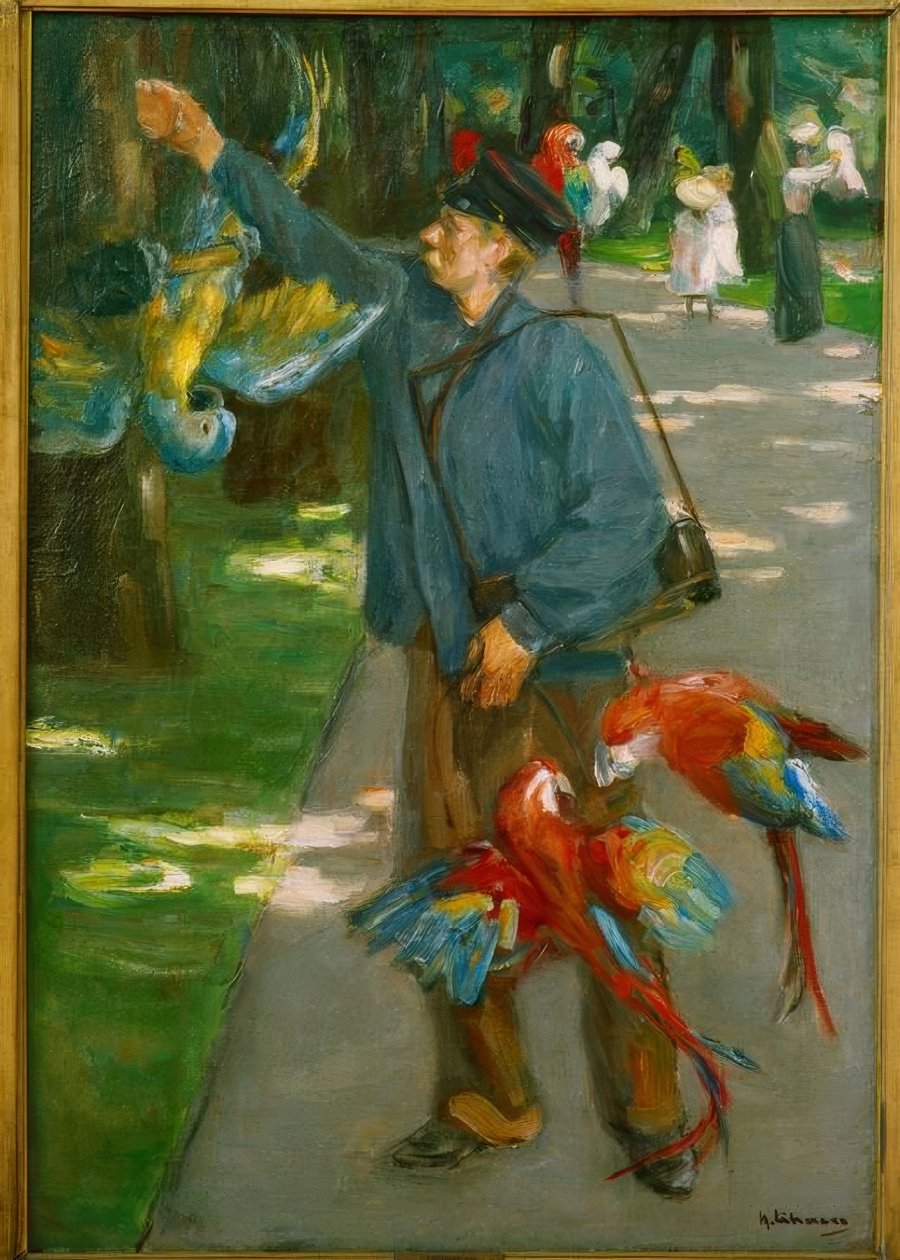 El hombre loro de Max Liebermann