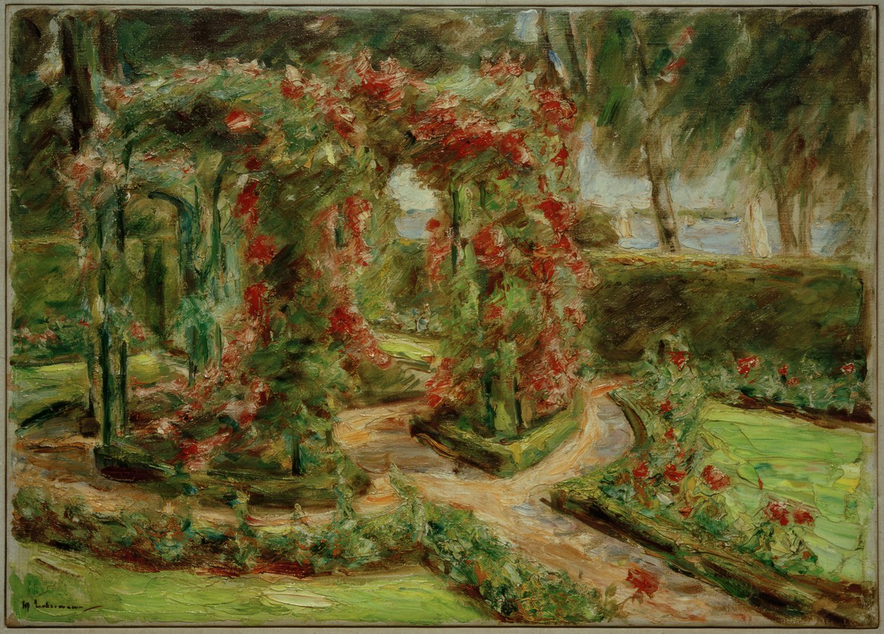 El jardín de rosas en Wannsee de Max Liebermann