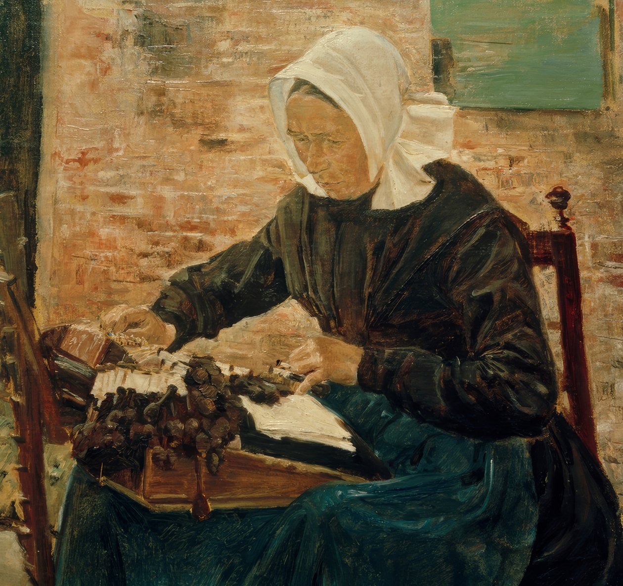 Una encajera holandesa de Max Liebermann