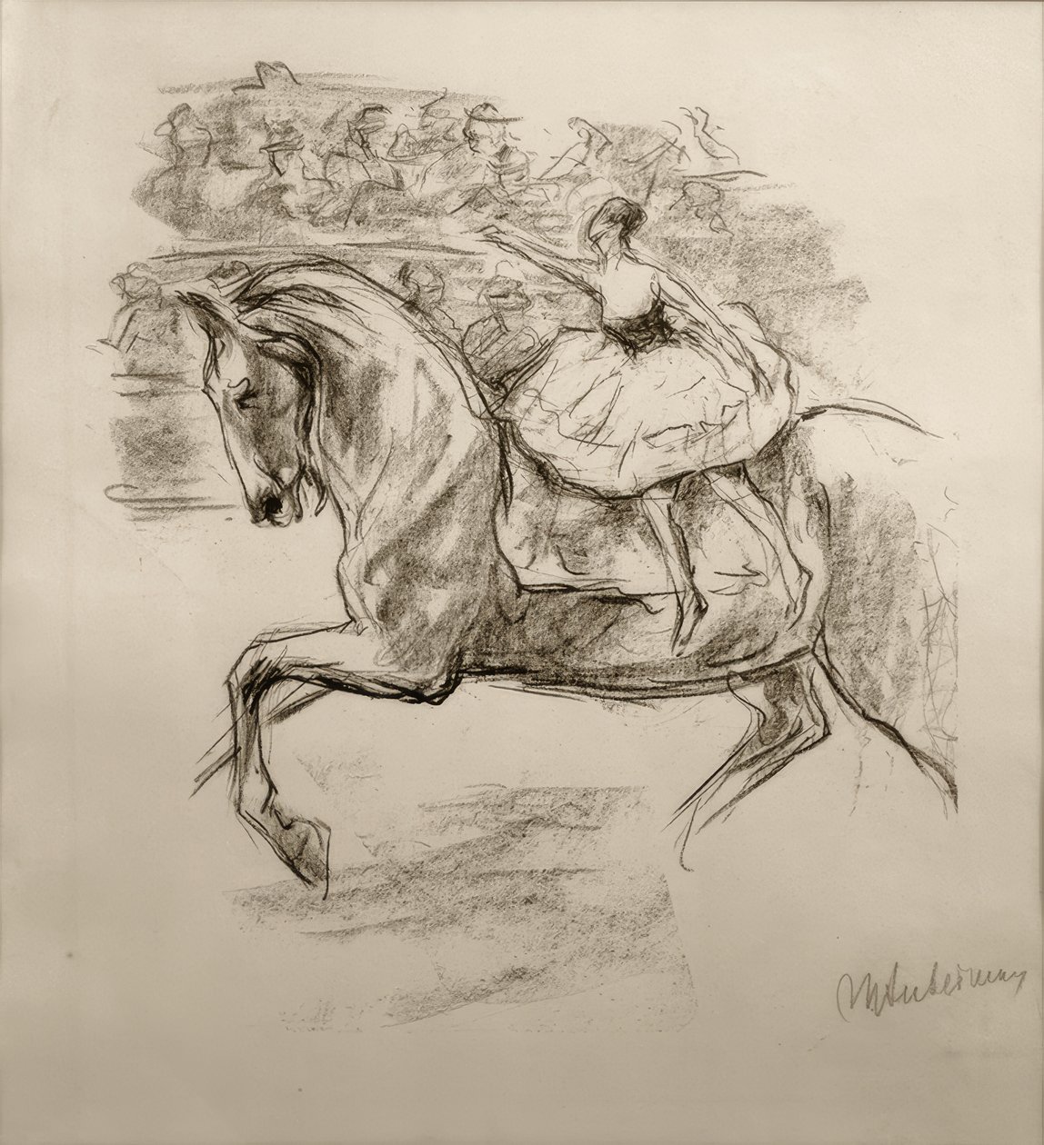 M. Liebermann, la amazona del circo de Max Liebermann