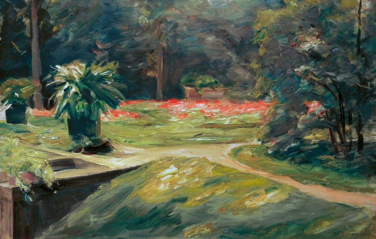 M. Liebermann, Jardín de Wannsee, terraza de flores de Max Liebermann