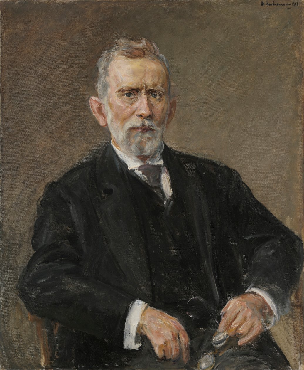 Retrato del químico Paul Ehrlich de Max Liebermann