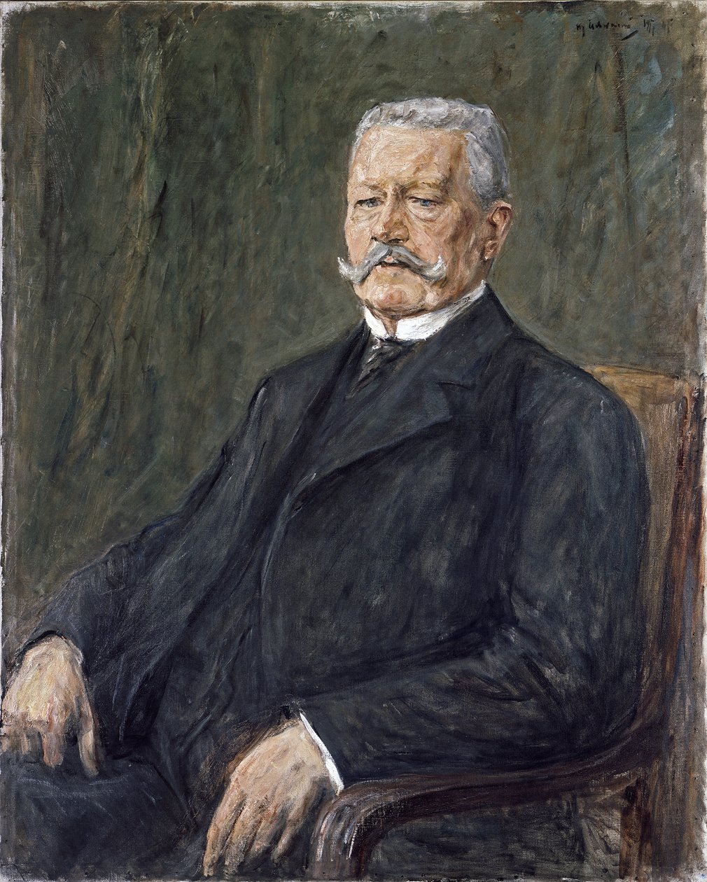 Retrato del presidente Paul von Hindenburg 1847-1934, por Max Liebermann (1847-1935) Museo Estatal de Baja Sajonia, Hannover de Max Liebermann