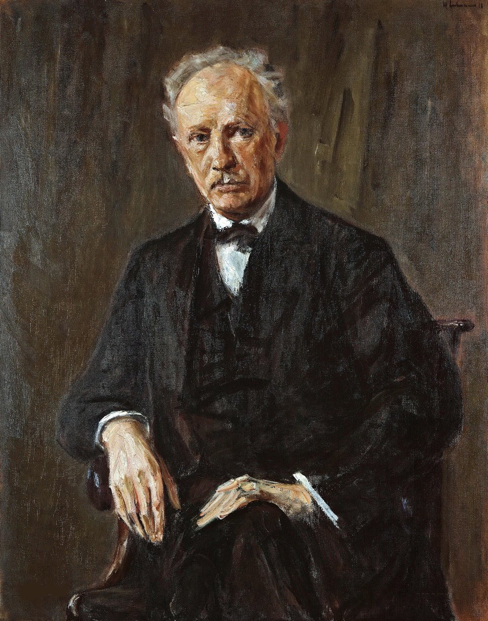 Retrato del compositor Richard Georg Strauss 1864-1949, 1918 de Max Liebermann