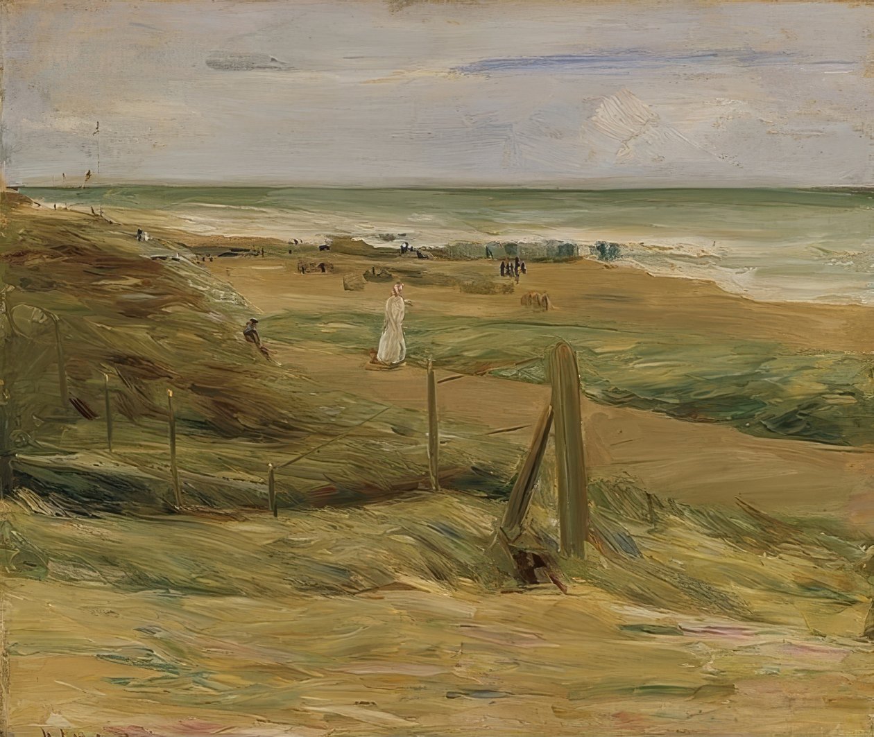 Paseo en las dunas cerca de Noordwijk. 1908 de Max Liebermann