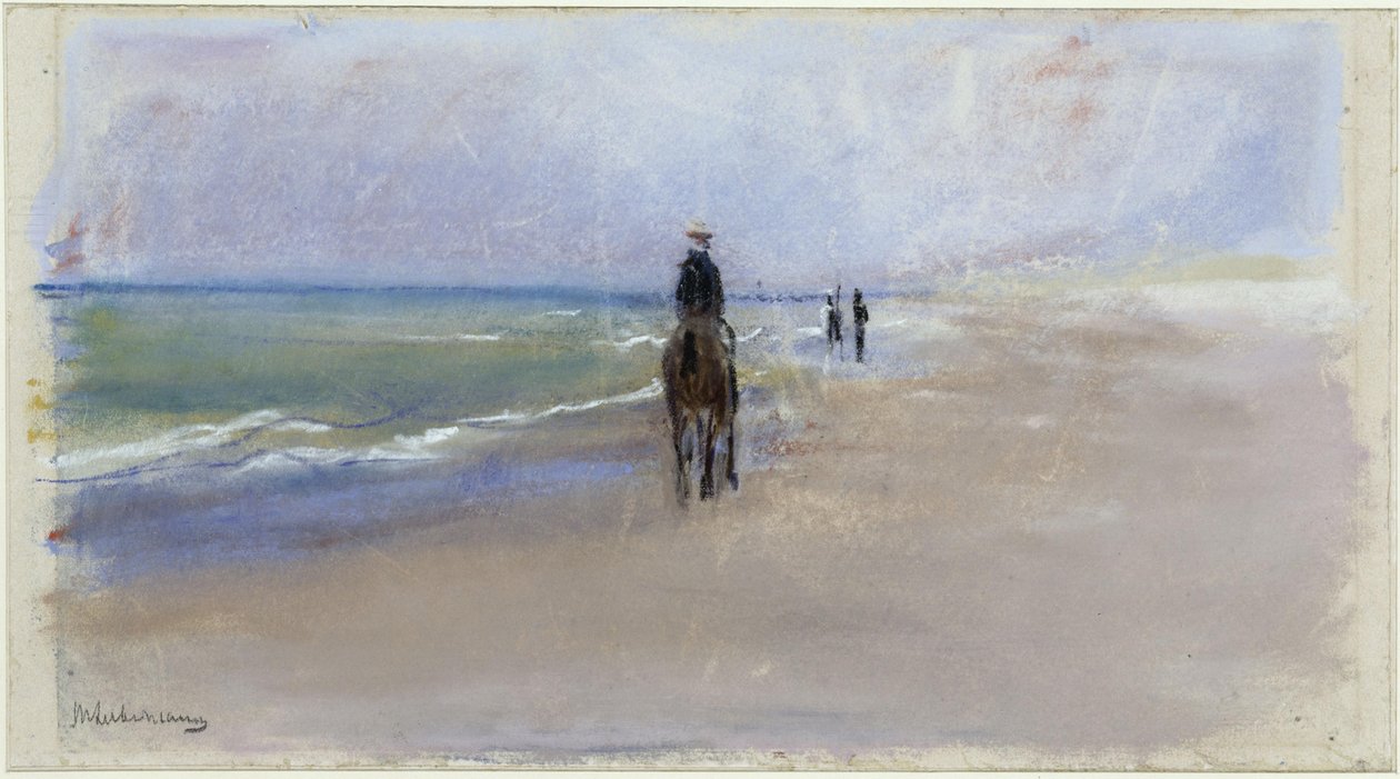 Jinete en la playa de Max Liebermann