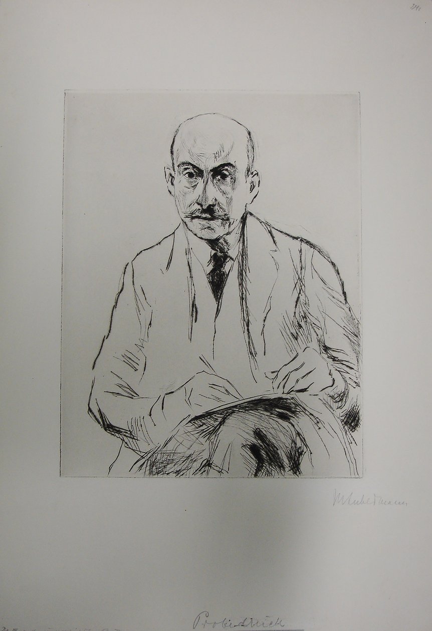 Autorretrato a los 70 años de Max Liebermann