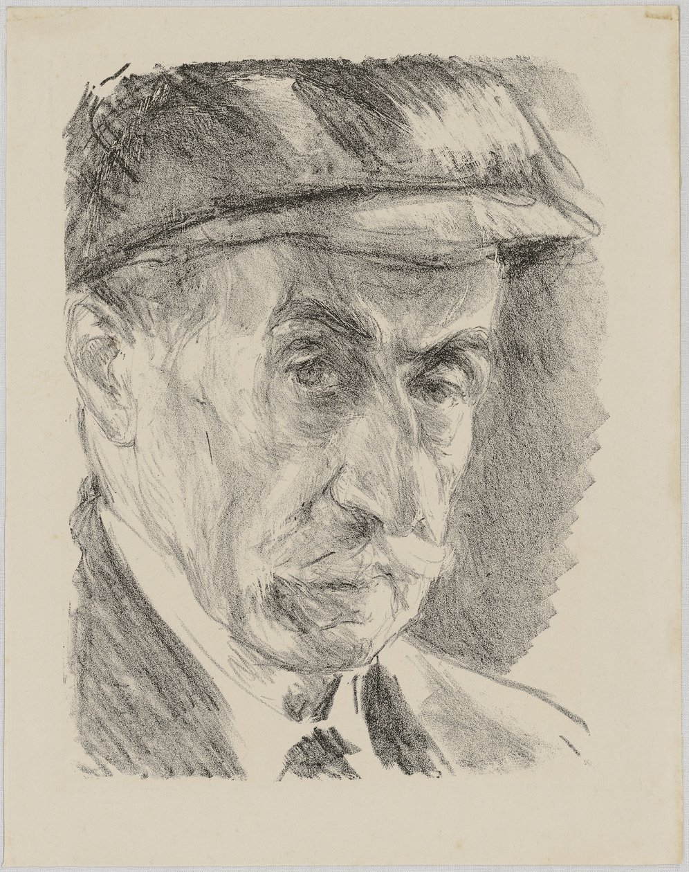 Autorretrato con gorra de Max Liebermann