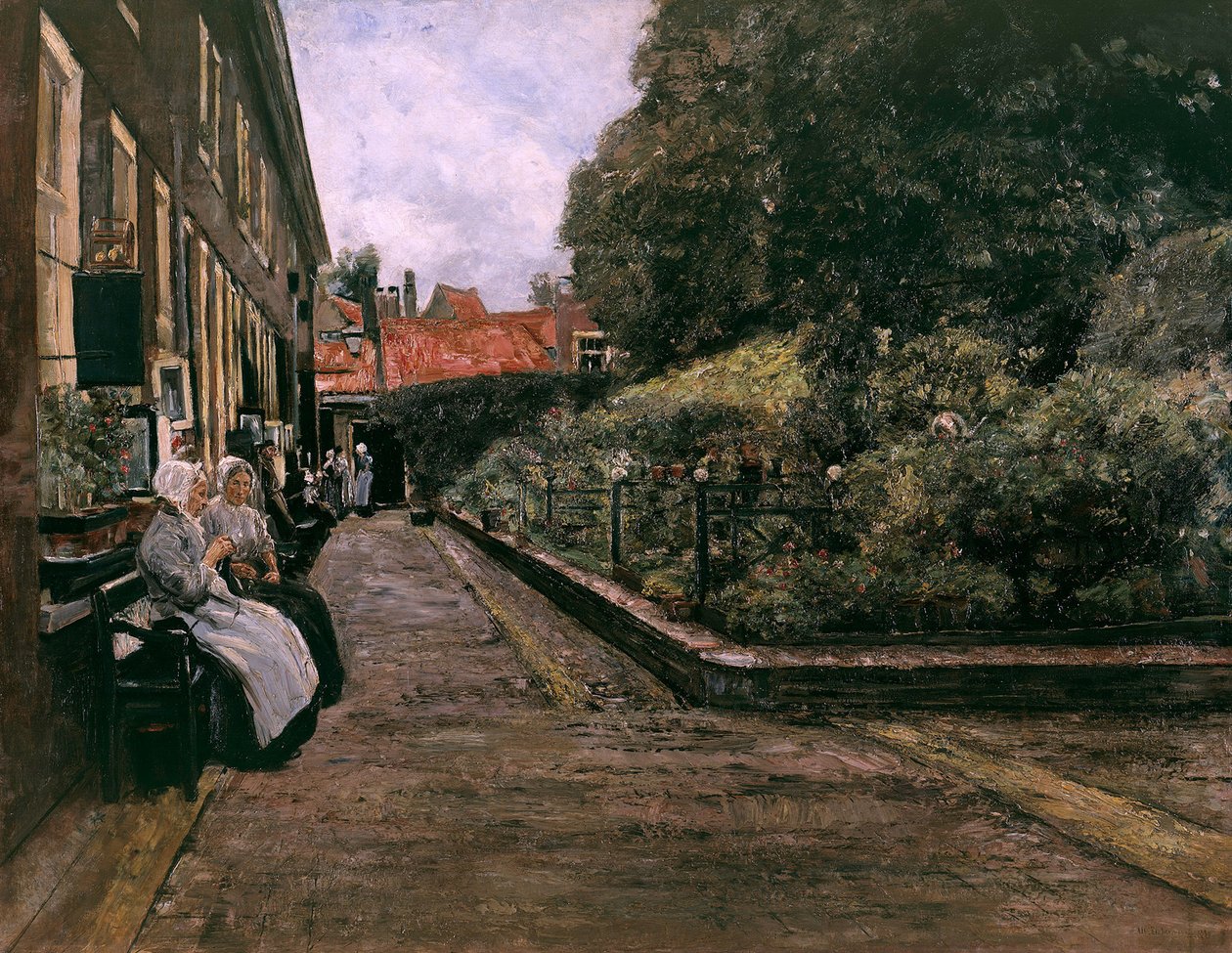 Fundación de San Esteban en Leiden (1.ª versión) de Max Liebermann