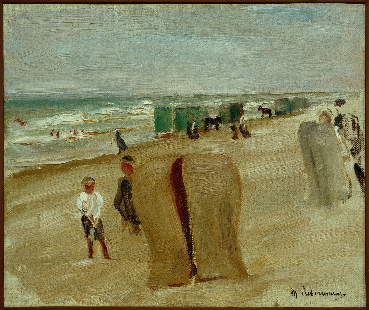 Escena de playa en Noordwijk de Max Liebermann