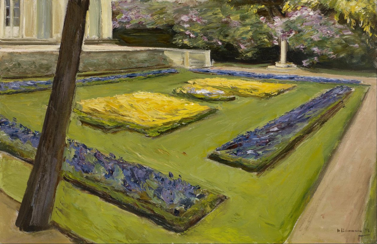 Terraza en el jardín cerca del lago Wannsee hacia el noroeste de Max Liebermann