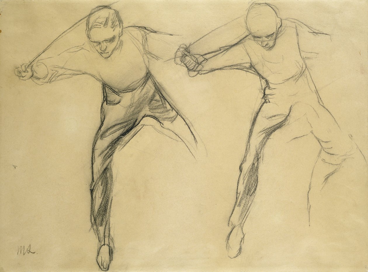 Dos figuras masculinas de Max Liebermann