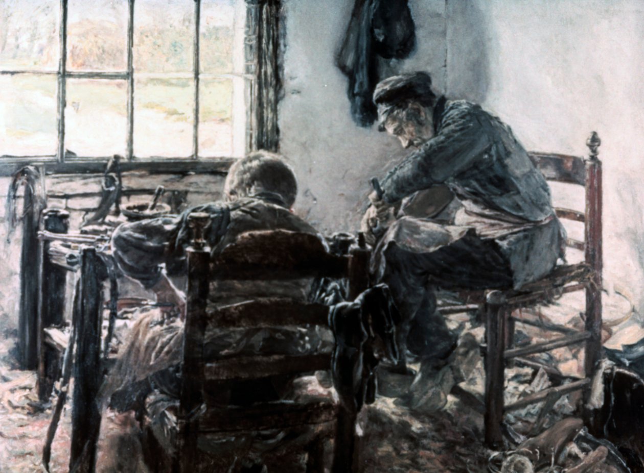 Taller del zapatero de Max Liebermann
