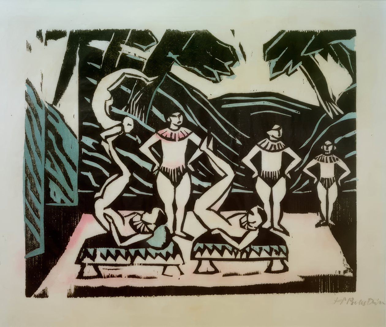 acróbatas de Max Pechstein