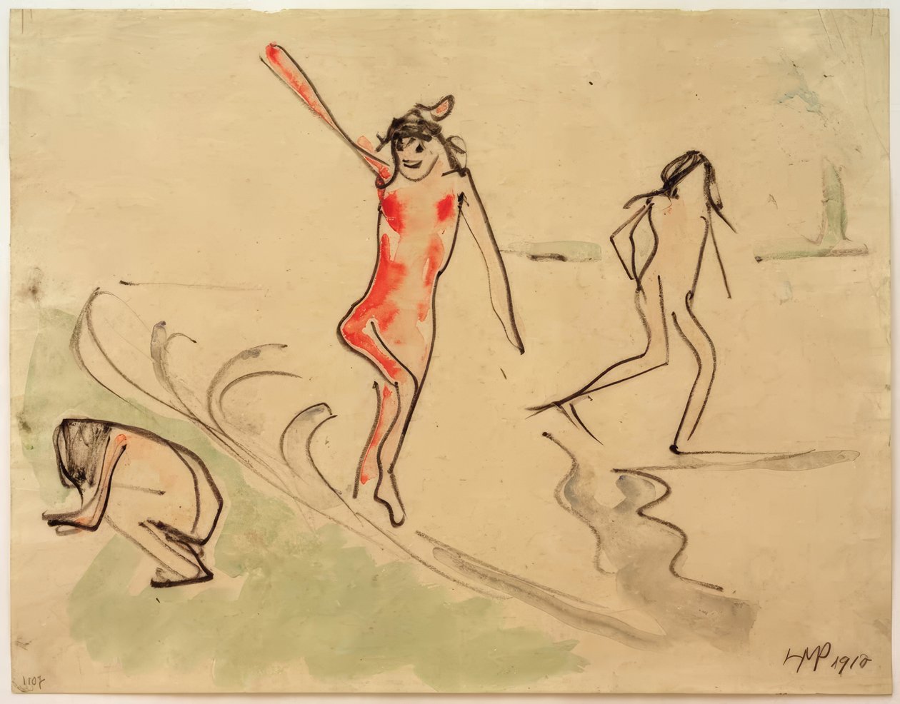 A orillas del lago de Max Pechstein