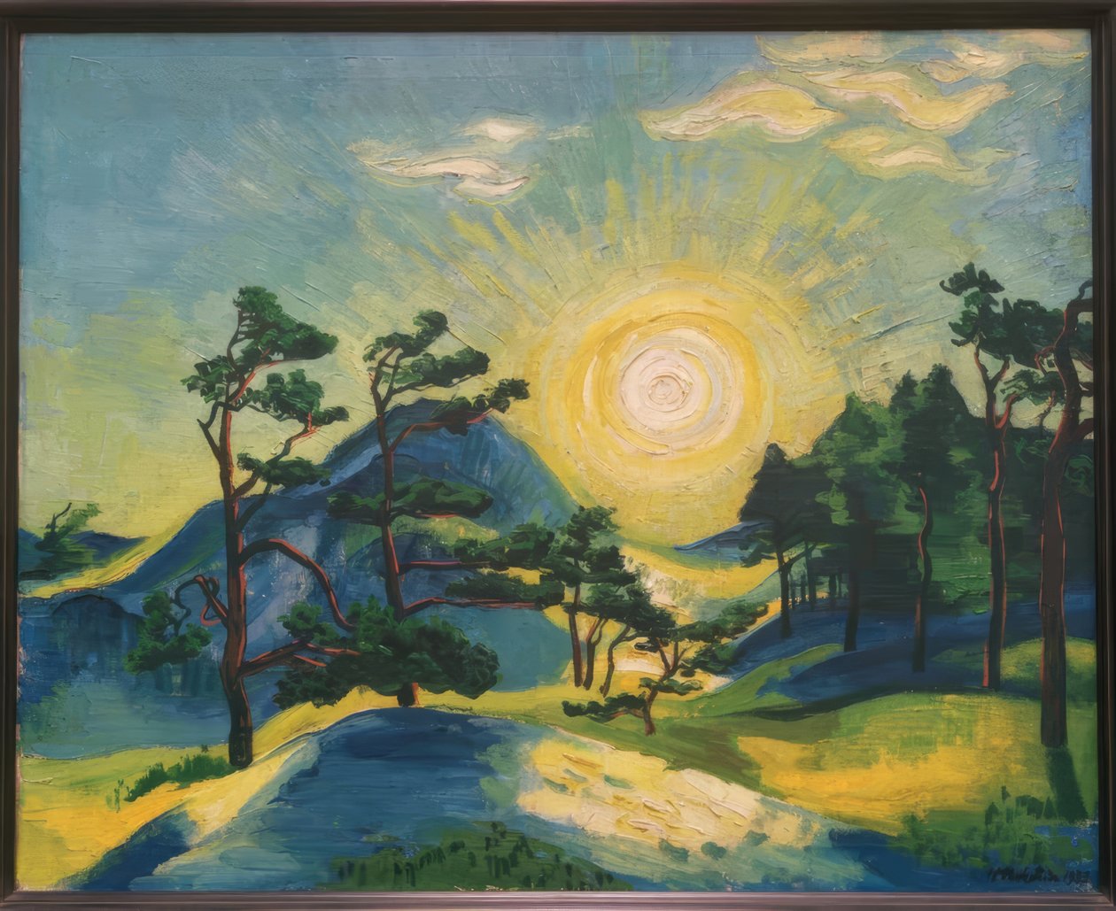 Sol naciente de Max Pechstein